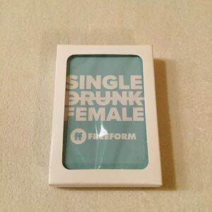 SINGLE DRUNK FEMALE PLAYING CARDS.